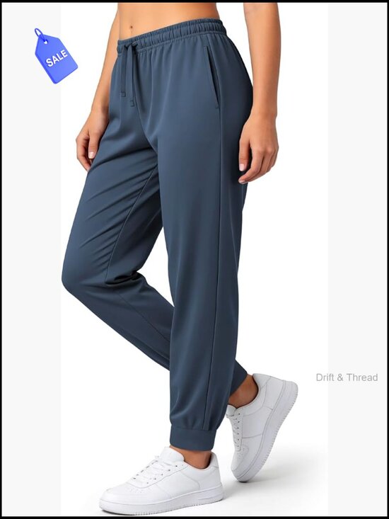 Pants - Loose Fit Joggers with Pockets, Lightweight Sweatpants for Workout
